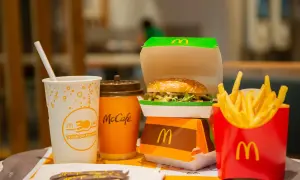 Zestaw McDonald's: burger, frytki, napój i kawa McCafe. Zastanawiasz się nad lody McDonald kcal?