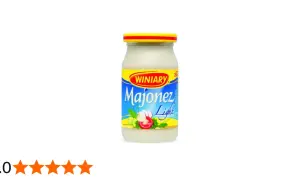 Słoik majonezu lekkiego Winiary. Idealny do sałatek, gdy liczymy majonez lekki Winiary kcal.