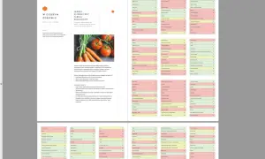 Na zdjęciu marchewki i pomidory, ilustrujące warzywa o niskim indeksie glikemicznym. Tabela zawiera produkty z podziałem na indeks glikemiczny.
